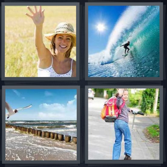 Woman, Ocean, Seagull Student