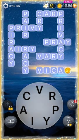 Word Crossy Level 1022 Answers