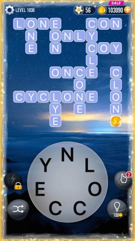 Word Crossy Level 1030 Answers
