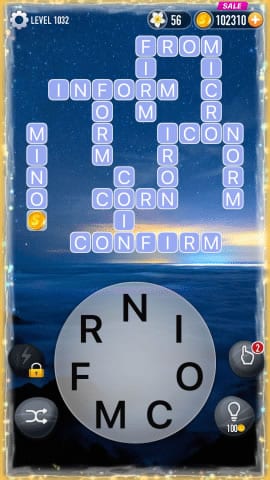 Word Crossy Level 1032 Answers