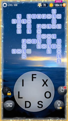 Word Crossy Level 1036 Answers