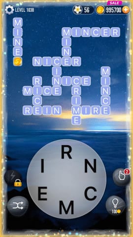Word Crossy Level 1038 Answers