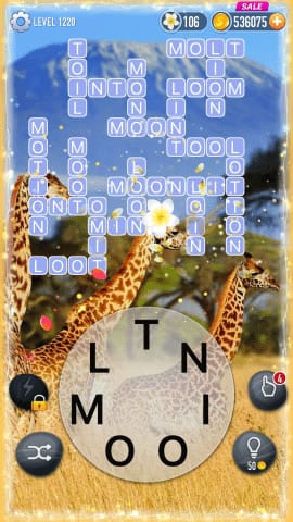 Word Crossy Level 1220 Answers