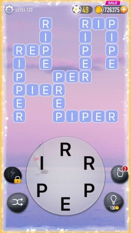 Word Crossy Level 123 Answers