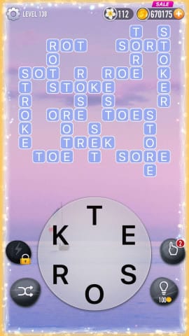Word Crossy Level 138 Answers