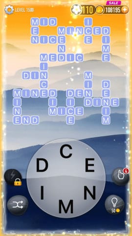 Word Crossy Level 1500 Answers