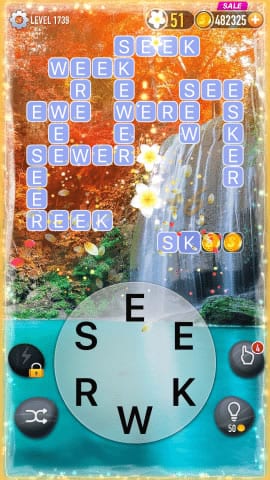 Word Crossy Level 1739 Answers