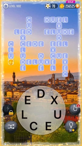 Word Crossy Level 1832 Answers