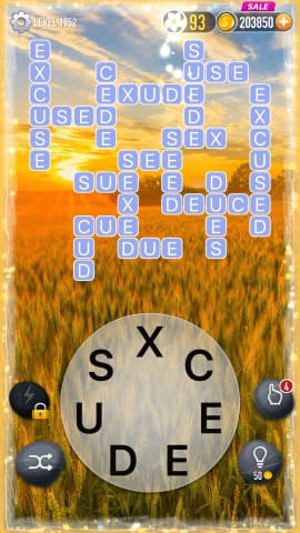 Word Crossy Level 1852 Answers