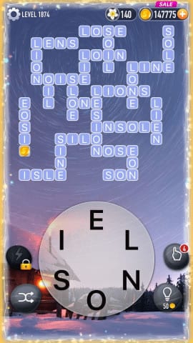 Word Crossy Level 1874 Answers