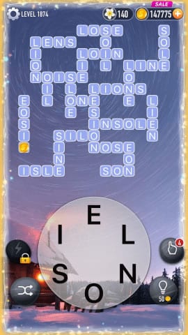 Word Crossy Level 1874 Answers Cheats and Solutions