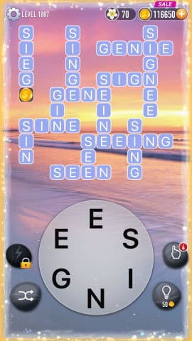 Word Crossy Level 1887 Answers