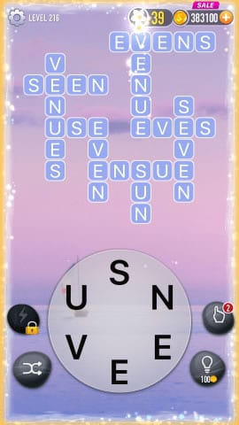 Word Crossy Level 216 Answers