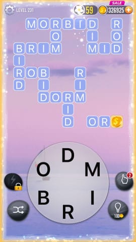 Word Crossy Level 231 Answers