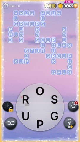 Word Crossy Level 236 Answers