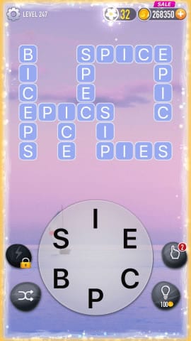 Word Crossy Level 247 Answers