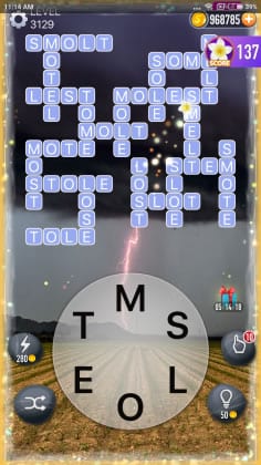 Word Crossy Level 3129 Answers