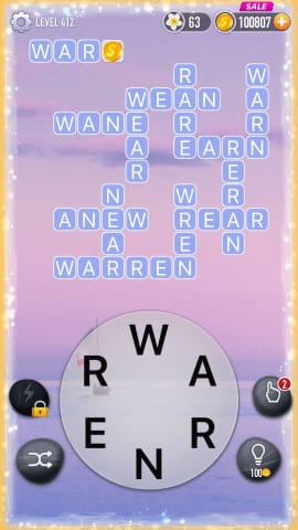 Word Crossy Level 412 Answers