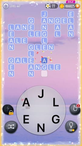 Word Crossy Level 447 Answers