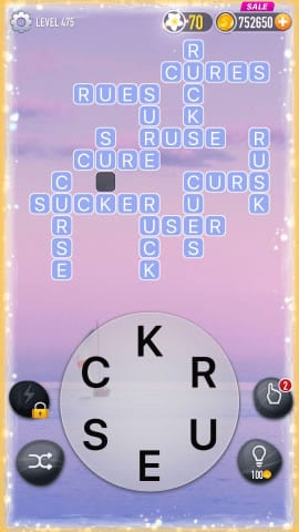 Word Crossy Level 475 Answers