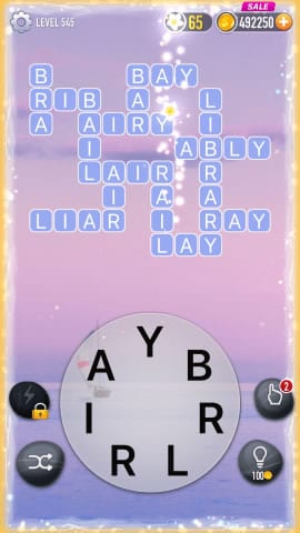 Word Crossy Level 545 Answers