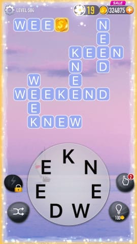 Word Crossy Level 584 Answers