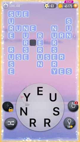 Word Crossy Level 650 Answers