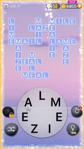 Word Crossy Level 751 Answers