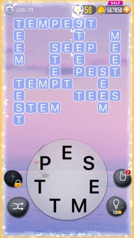 Word Crossy Level 770 Answers