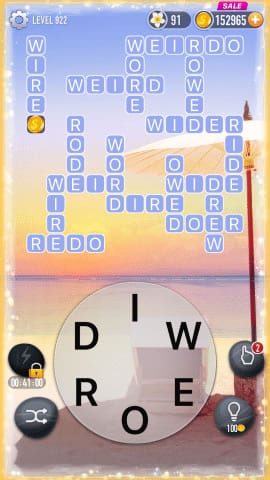 Word Crossy Level 922 Answers