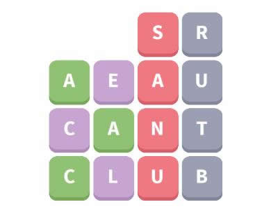 Word Whizzle Daily Puzzle December 25, 2018 Salads Answers - tuna, caesar, club