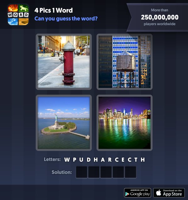 4 Pics 1 Word Daily Puzzle, January 18, 2019 New York Answers - water